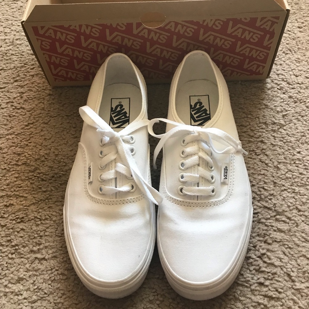 Vans authentic low profile lace up- worn once!